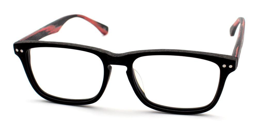 Prescription Glasses A1203 C3 RED BLACK
