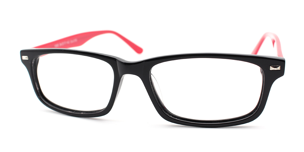Prescription Glasses A1565 BLACK RED