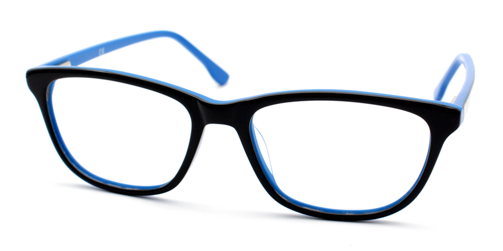 Prescription Glasses A1856 BLACK BLUE