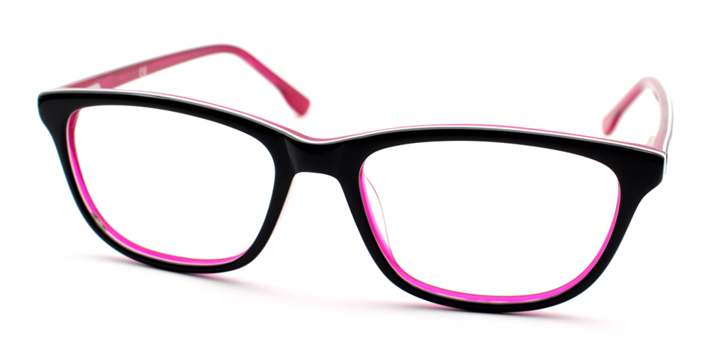 Prescription Glasses A1856 BLACK RED