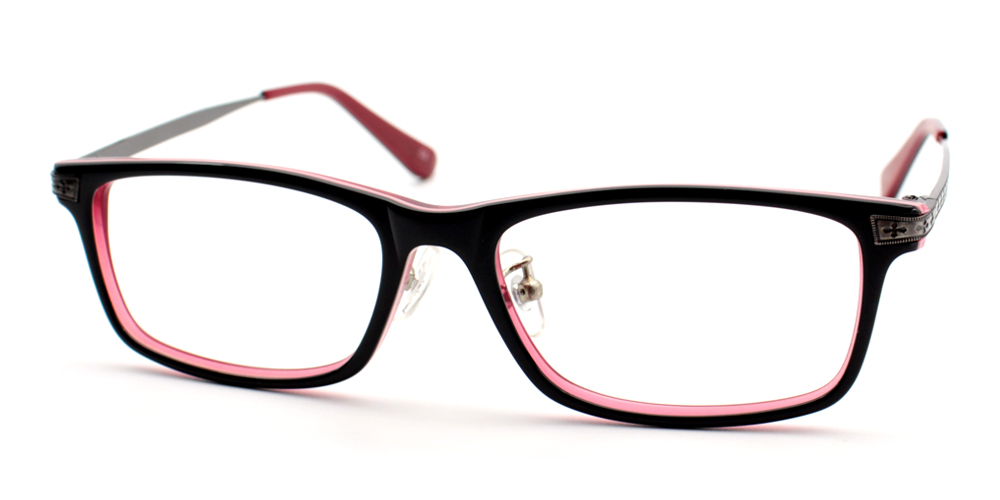 Prescription Glasses A7011 BLACK RED