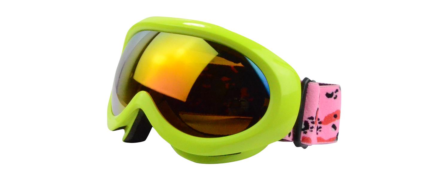 Ski Goggles H006 YELLOW GREEN