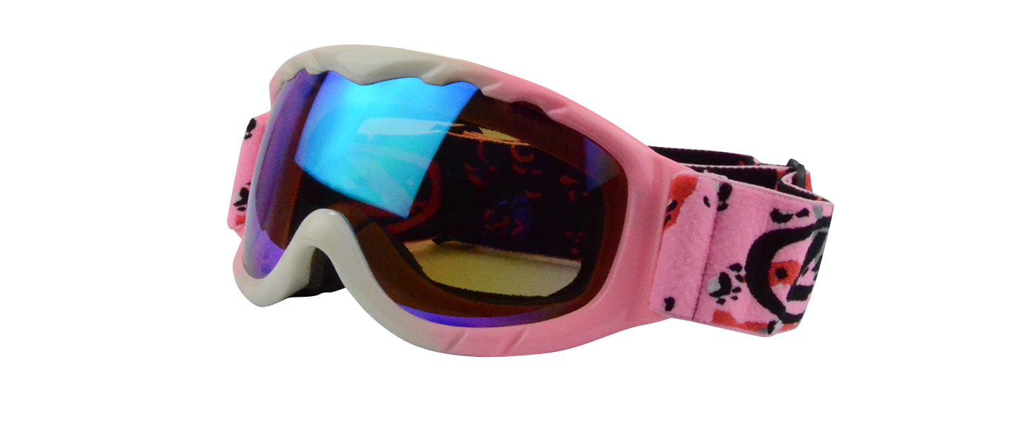 Ski Goggles H035 PINK WHITE