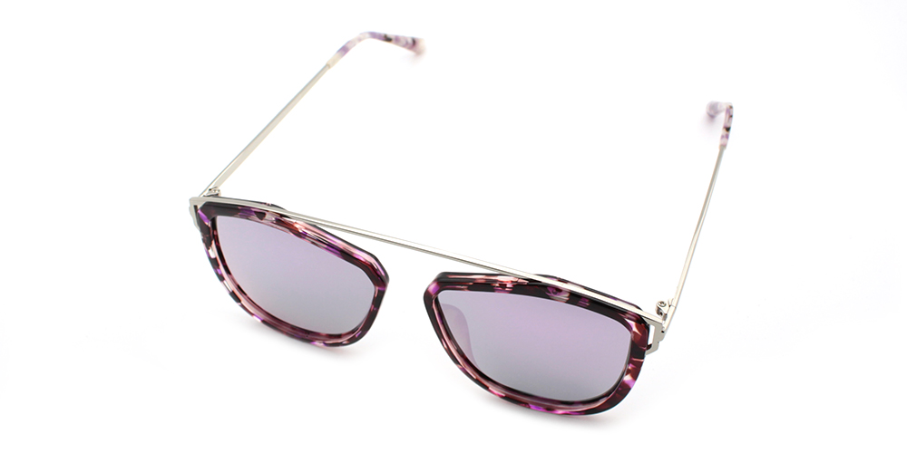 Prescription Sunglasses S6059 PURPLE CLEAR C4