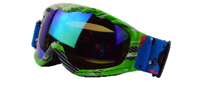 Ski Goggles H035 BLACK WHITE GREEN Ski Goggles H035 BLACK WHITE GREEN